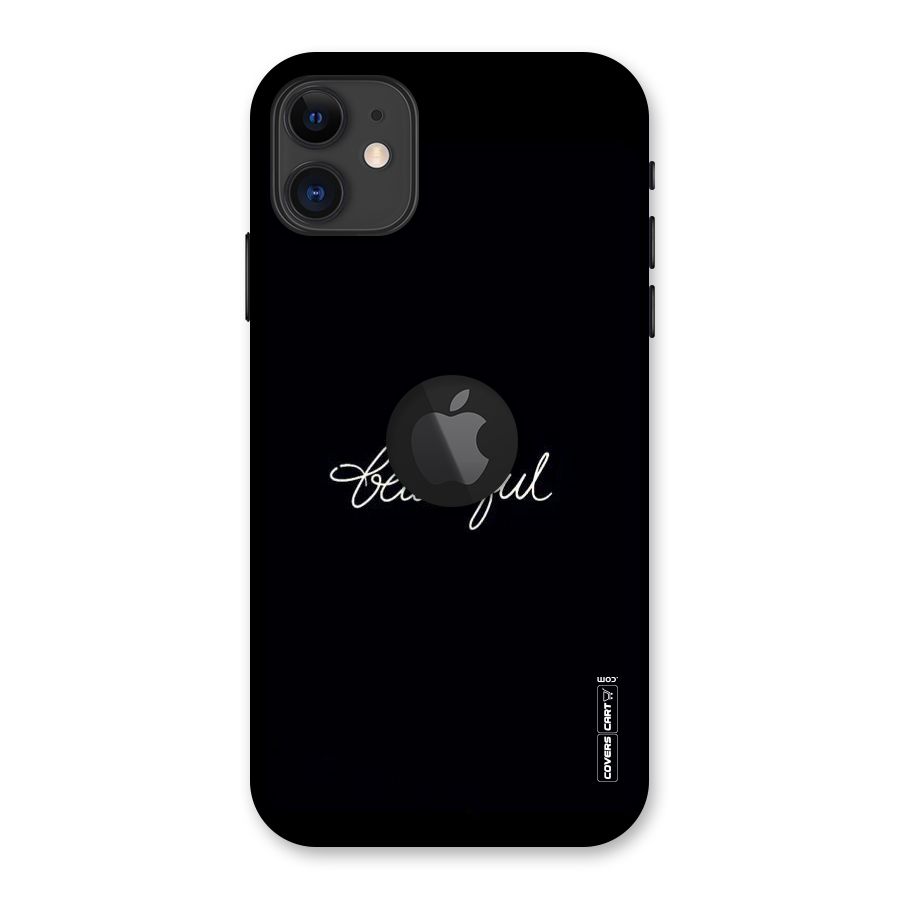 Classic Beautiful Back Case for iPhone 11 Logo Cut