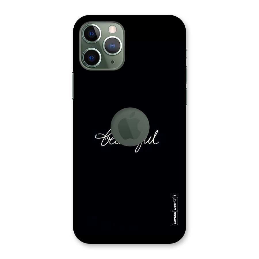 Classic Beautiful Back Case for iPhone 11 Pro Logo  Cut