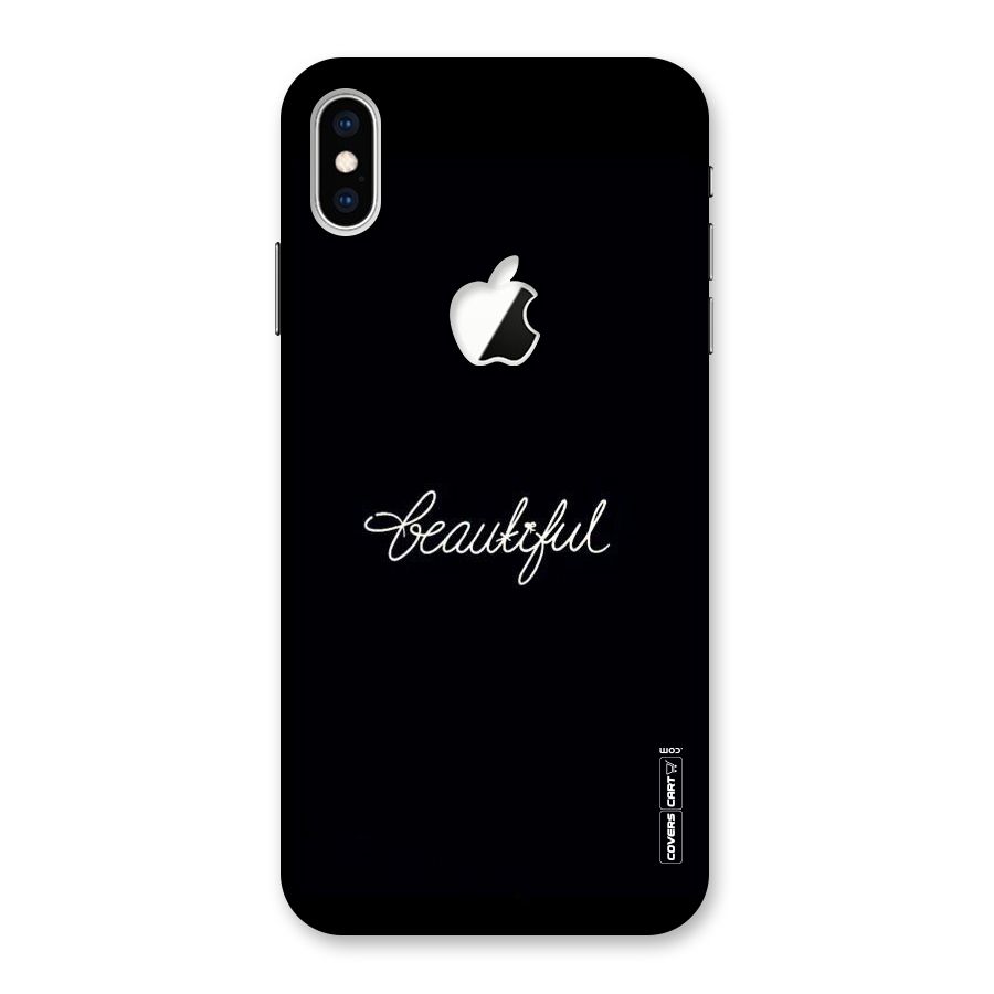 Classic Beautiful Back Case for iPhone XS Max Apple Cut