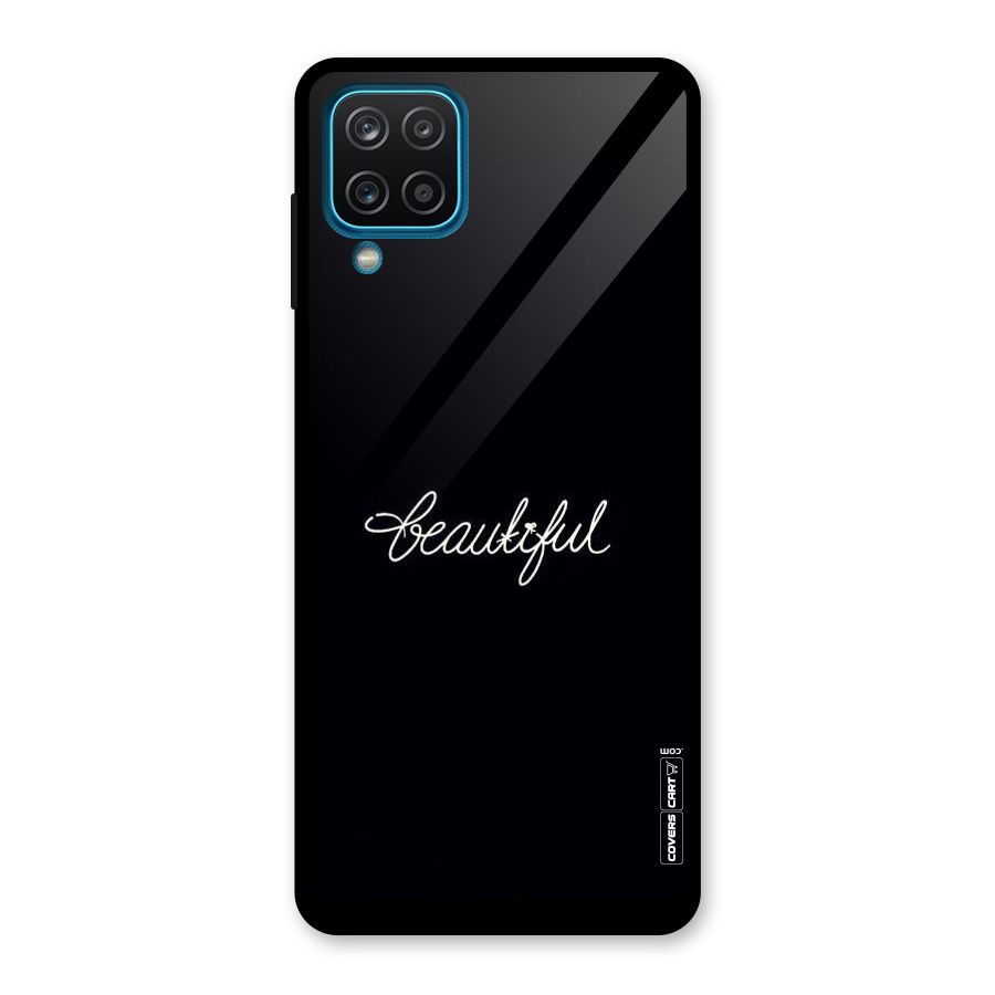 Classic Beautiful Glass Back Case for Galaxy A12
