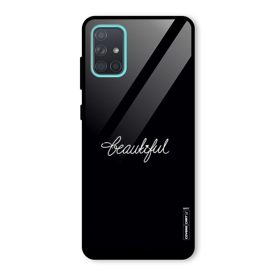 Classic Beautiful Glass Back Case for Galaxy A71