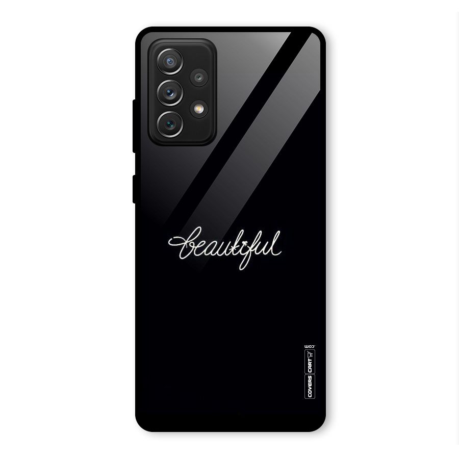 Classic Beautiful Glass Back Case for Galaxy A72