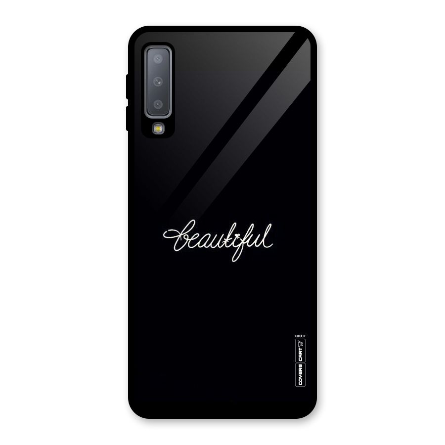 Classic Beautiful Glass Back Case for Galaxy A7 (2018)