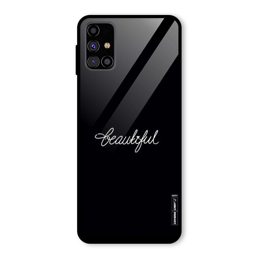 Classic Beautiful Glass Back Case for Galaxy M31s