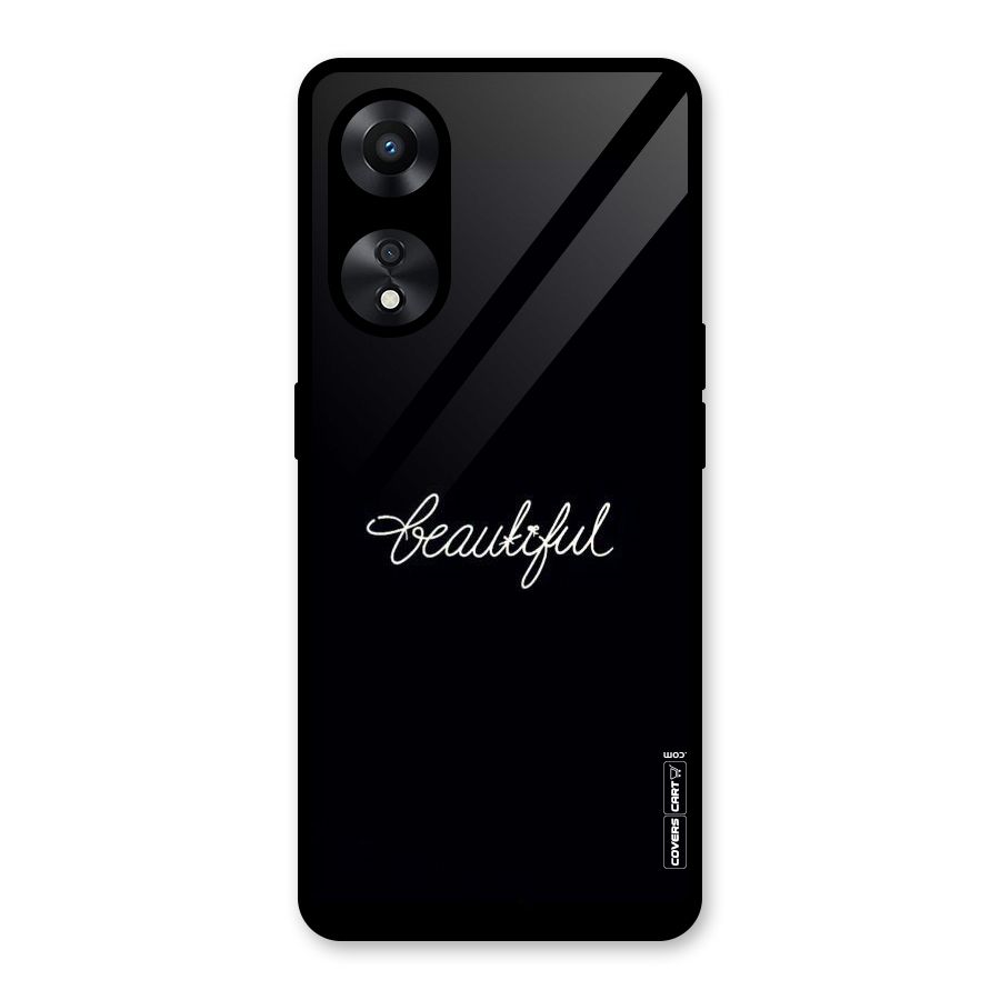 Classic Beautiful Glass Back Case for Oppo A78