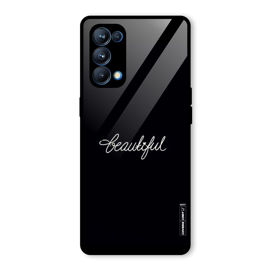 Classic Beautiful Glass Back Case for Oppo Reno5 Pro 5G