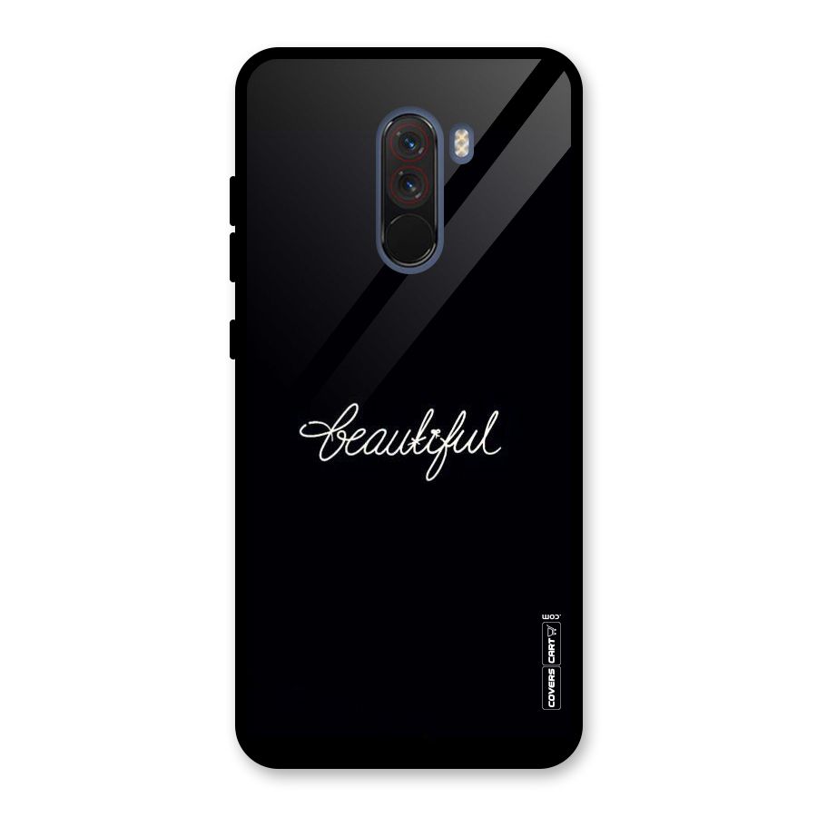 Classic Beautiful Glass Back Case for Poco F1