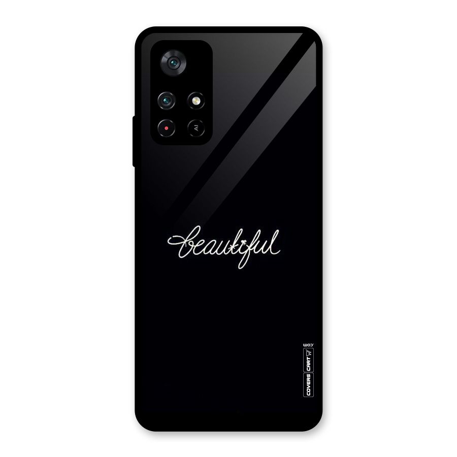 Classic Beautiful Glass Back Case for Poco M4 Pro 5G