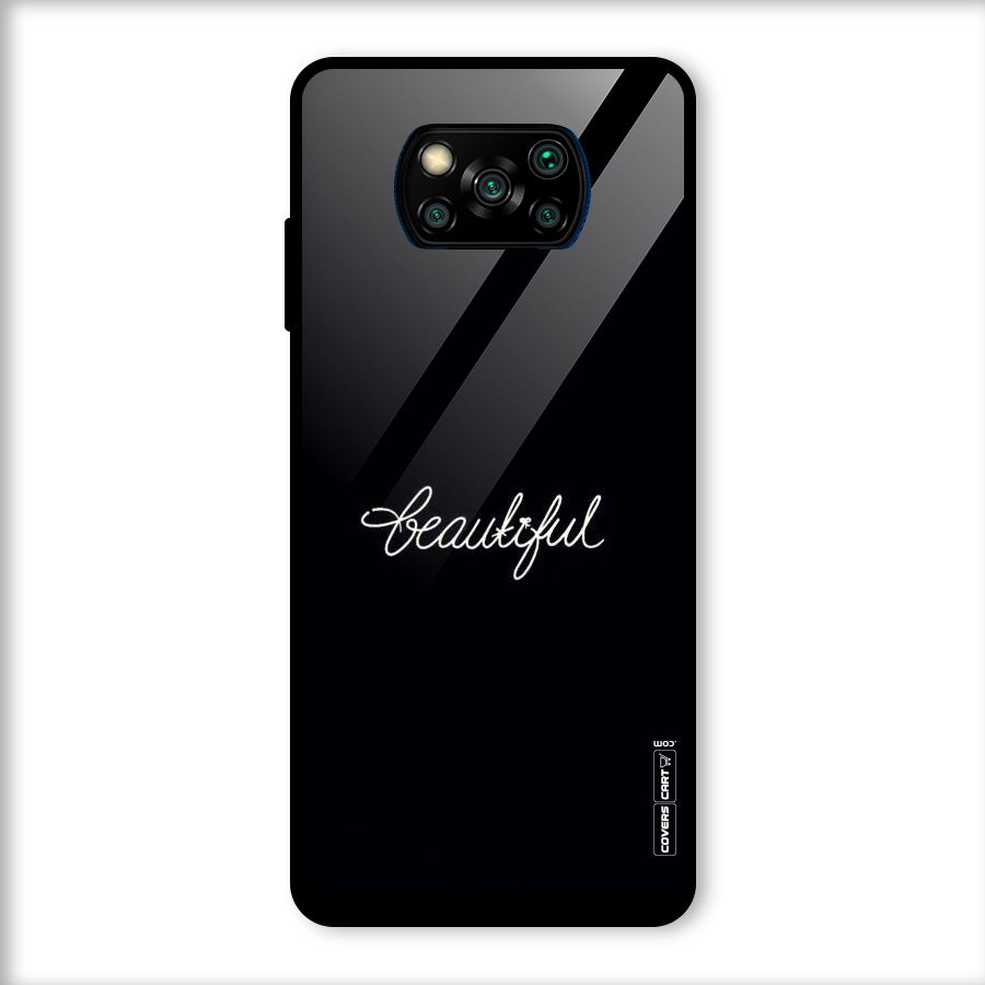 Classic Beautiful Glass Back Case for Poco X3