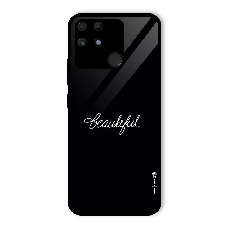Classic Beautiful Glass Back Case for Realme Narzo 50A
