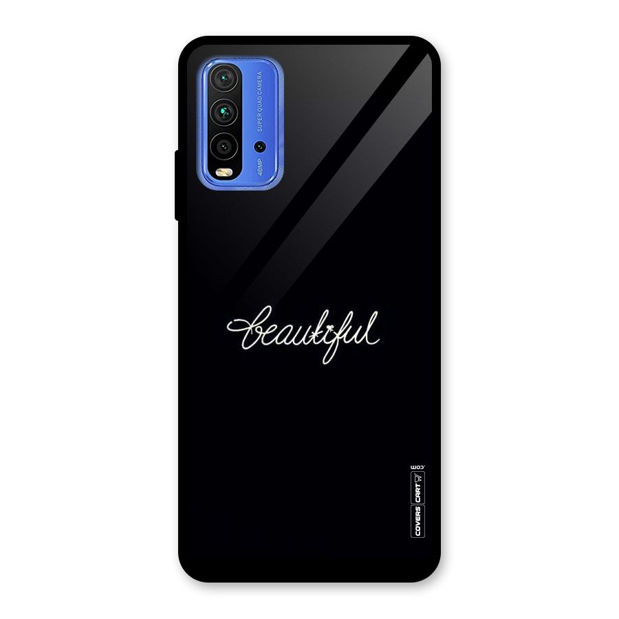 Classic Beautiful Glass Back Case for Redmi 9 Power
