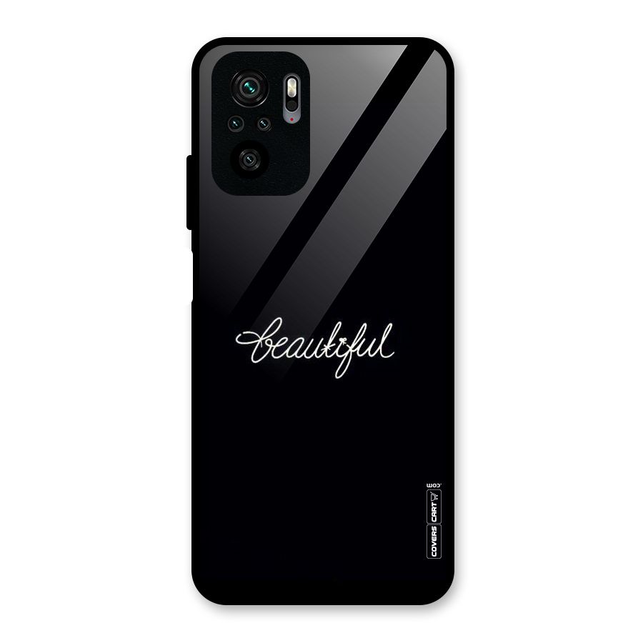 Classic Beautiful Glass Back Case for Redmi Note 10S