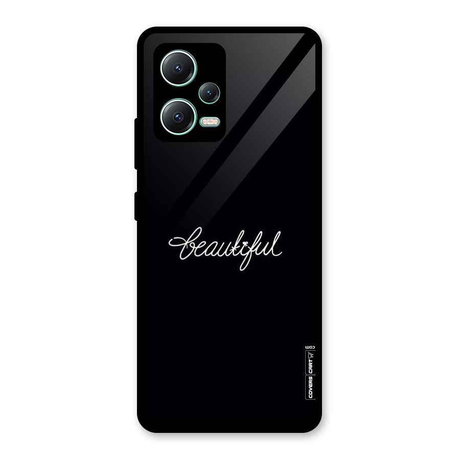 Classic Beautiful Glass Back Case for Redmi Note 12 5G