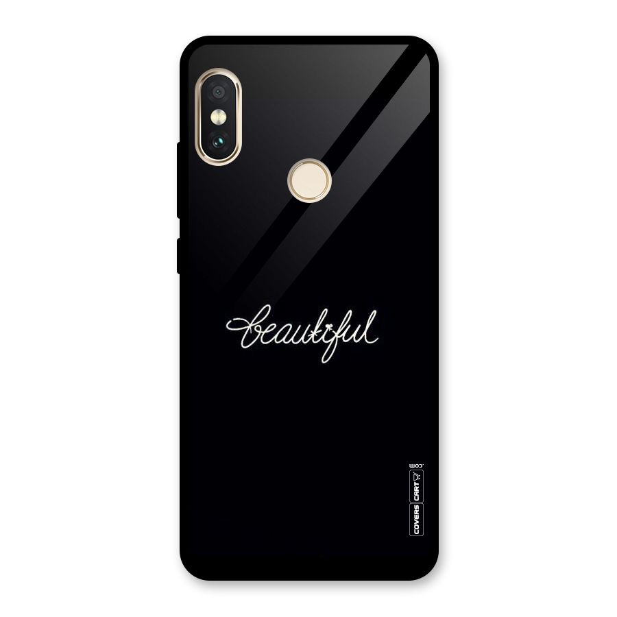 Classic Beautiful Glass Back Case for Redmi Note 5 Pro