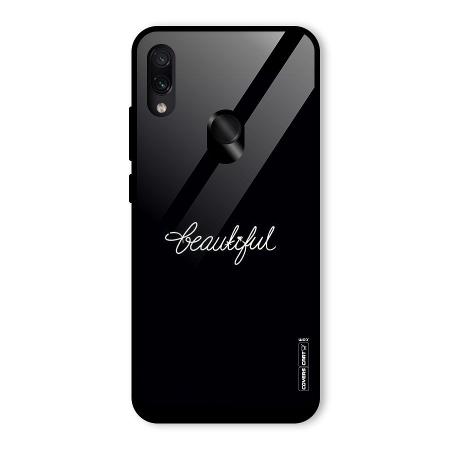 Classic Beautiful Glass Back Case for Redmi Note 7 Pro