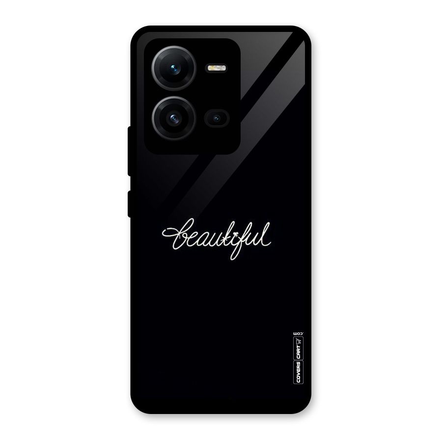 Classic Beautiful Glass Back Case for Vivo V25