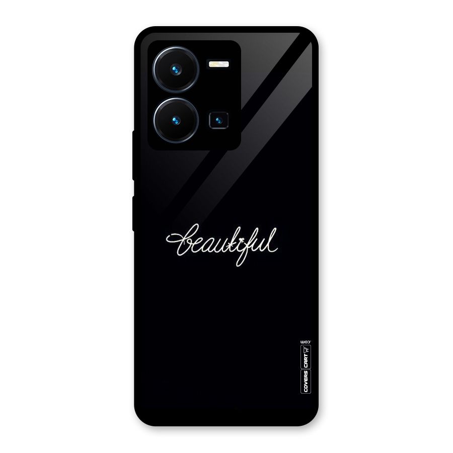 Classic Beautiful Glass Back Case for Vivo Y35