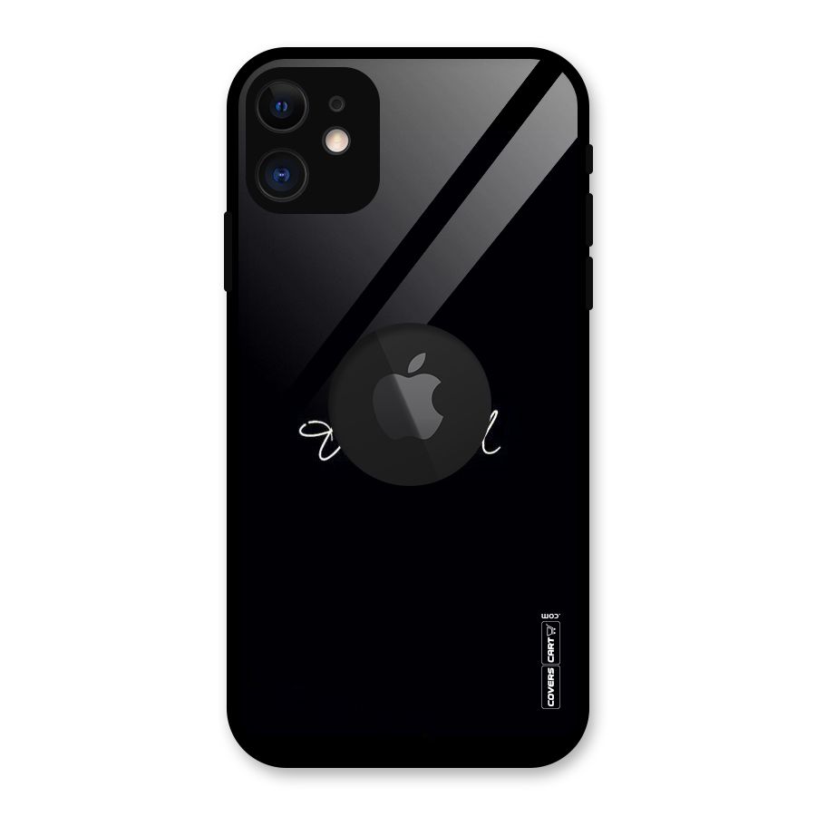 Classic Beautiful Glass Back Case for iPhone 11 Logo Cut