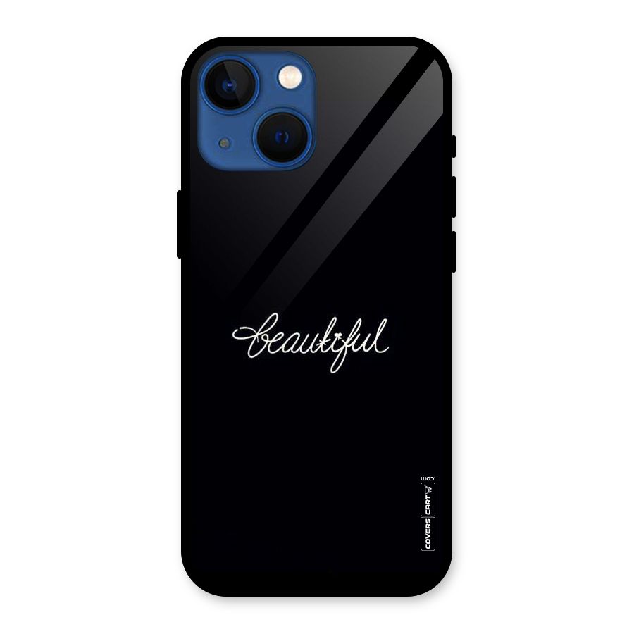 Classic Beautiful Glass Back Case for iPhone 13 Mini