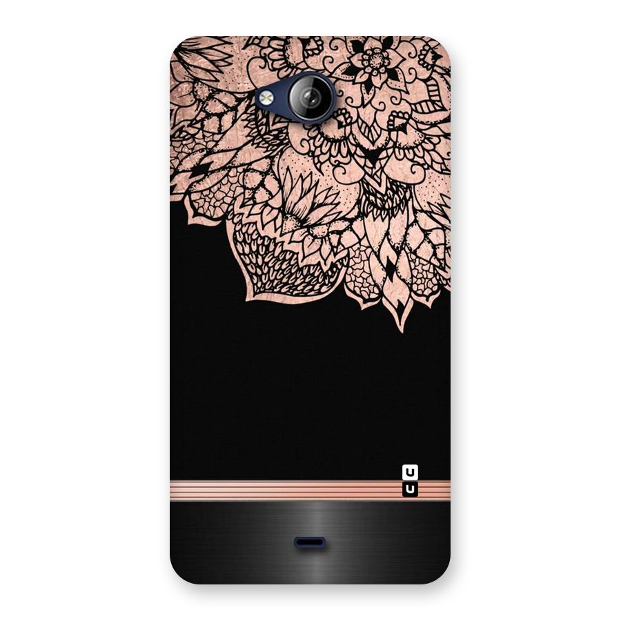 Classic Black Sleak Design Back Case for Canvas Play Q355