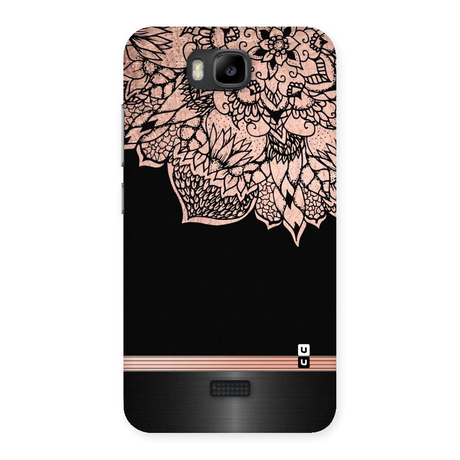 Classic Black Sleak Design Back Case for Honor Bee