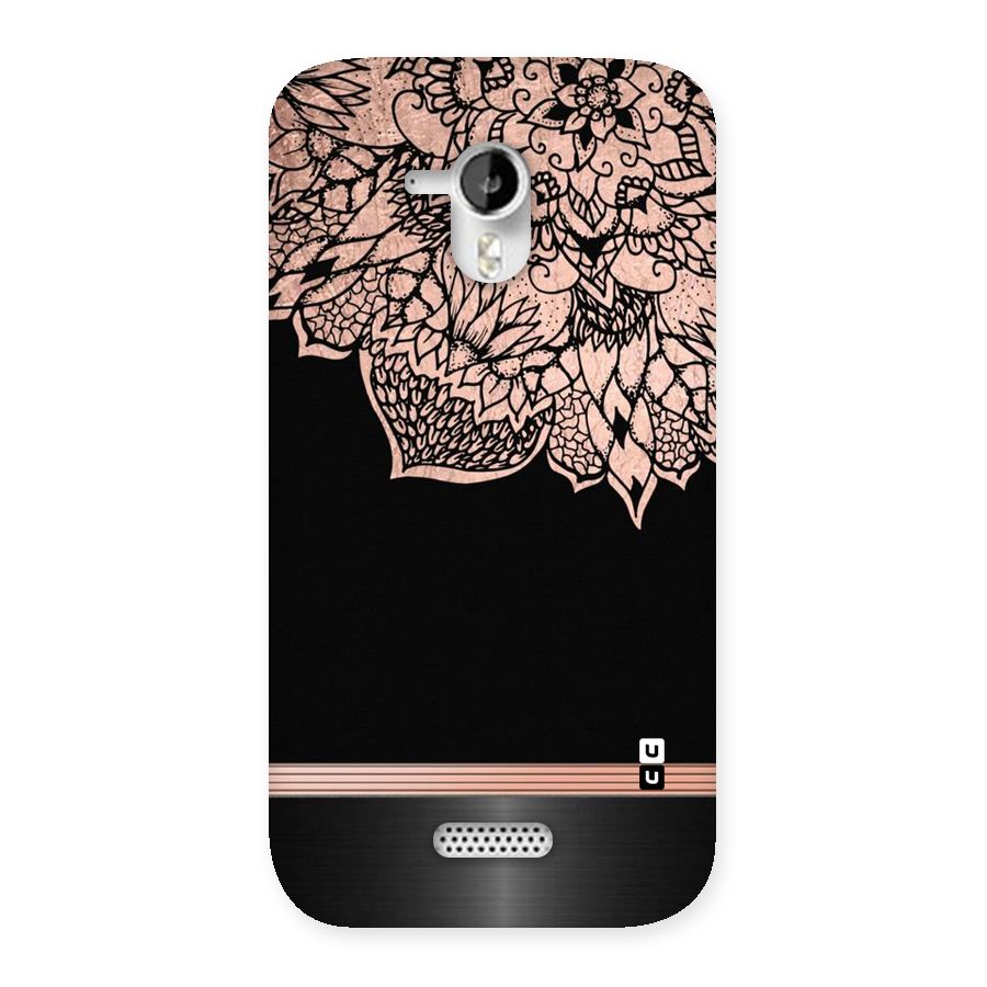 Classic Black Sleak Design Back Case for Micromax Canvas HD A116