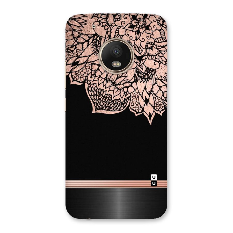 Classic Black Sleak Design Back Case for Moto G5 Plus
