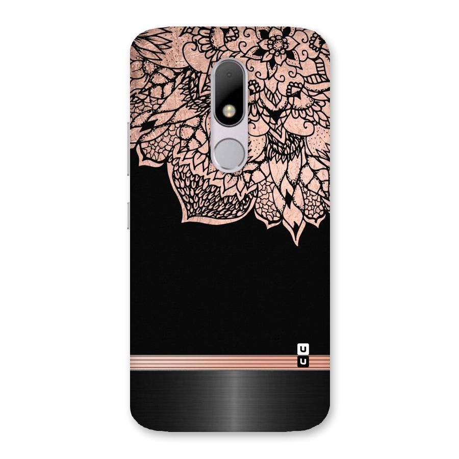 Classic Black Sleak Design Back Case for Moto M