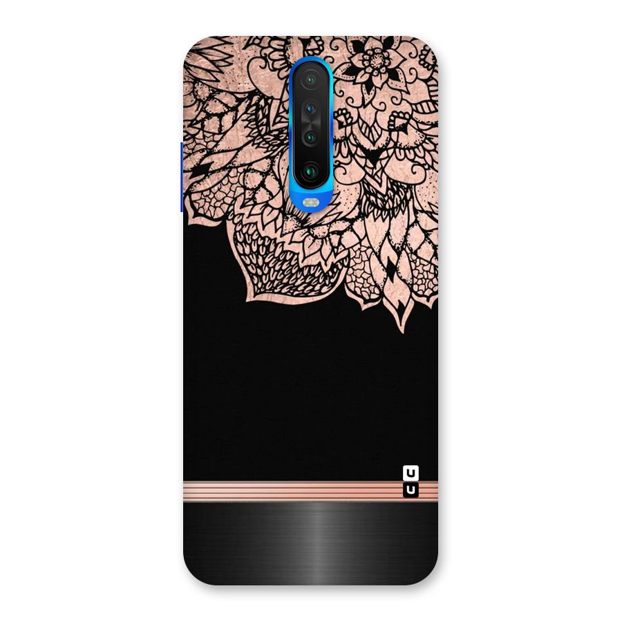 Classic Black Sleak Design Back Case for Poco X2