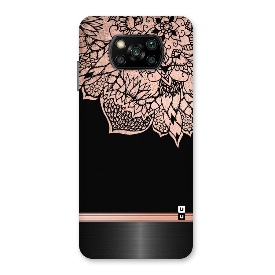 Classic Black Sleak Design Back Case for Poco X3