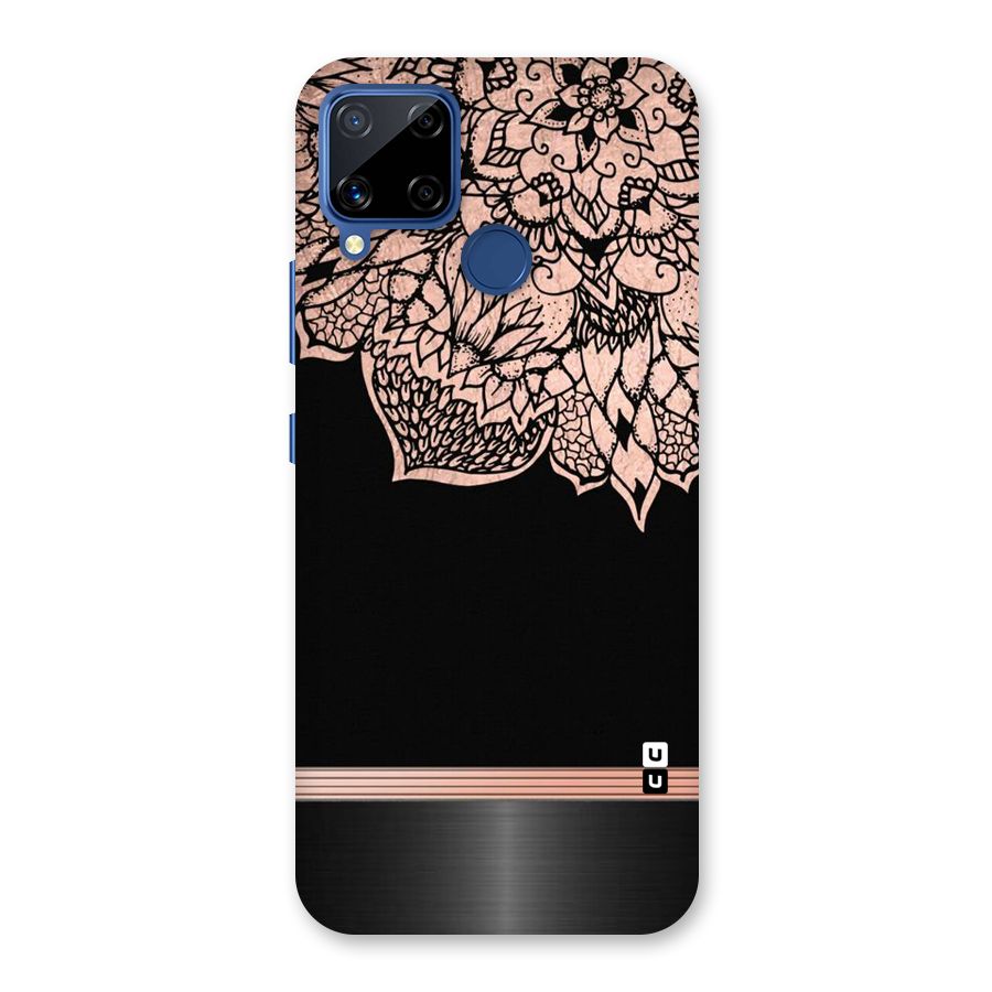Classic Black Sleak Design Back Case for Realme C15