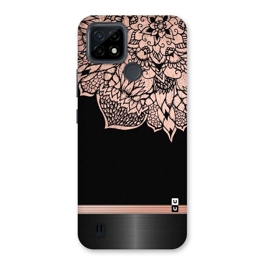 Classic Black Sleak Design Back Case for Realme C21