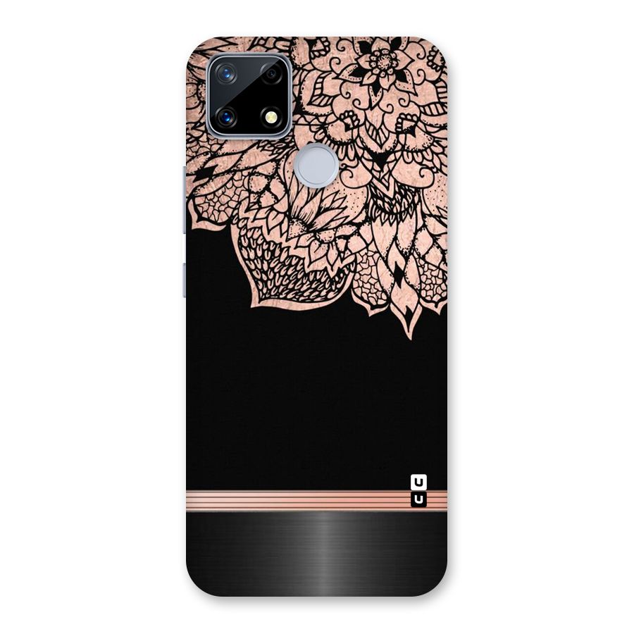 Classic Black Sleak Design Back Case for Realme Narzo 20