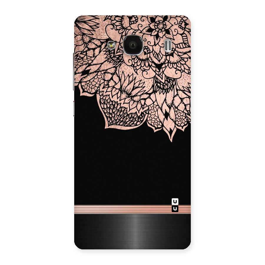 Classic Black Sleak Design Back Case for Redmi 2