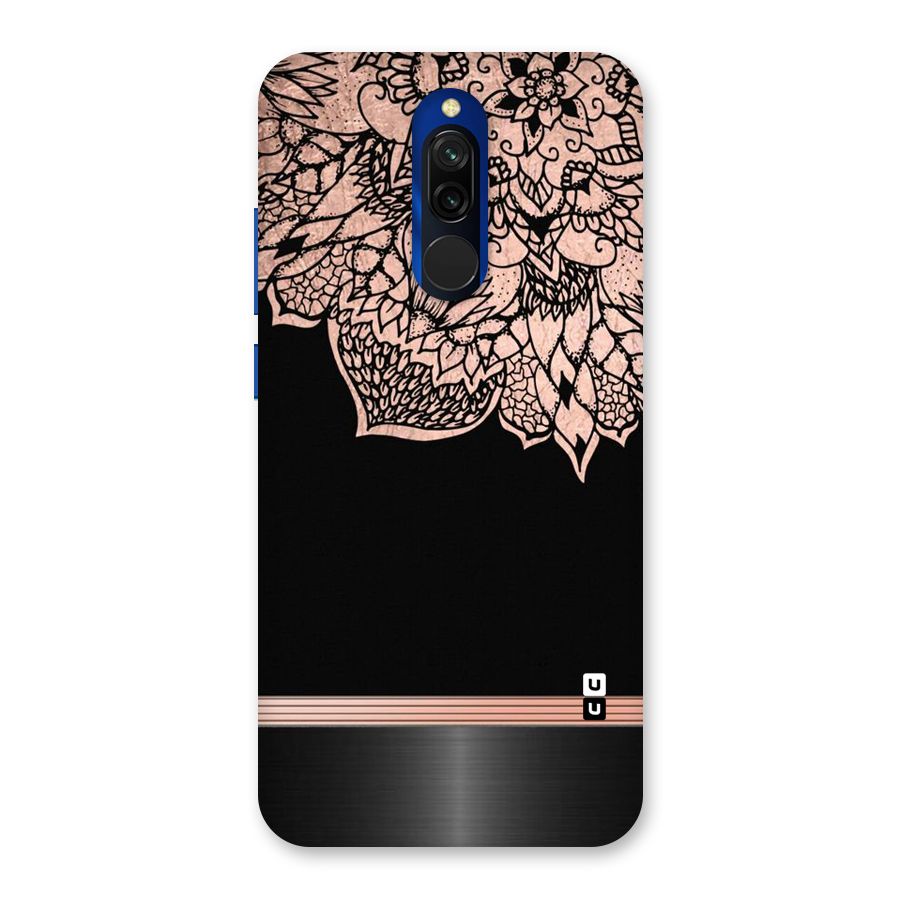 Classic Black Sleak Design Back Case for Redmi 8