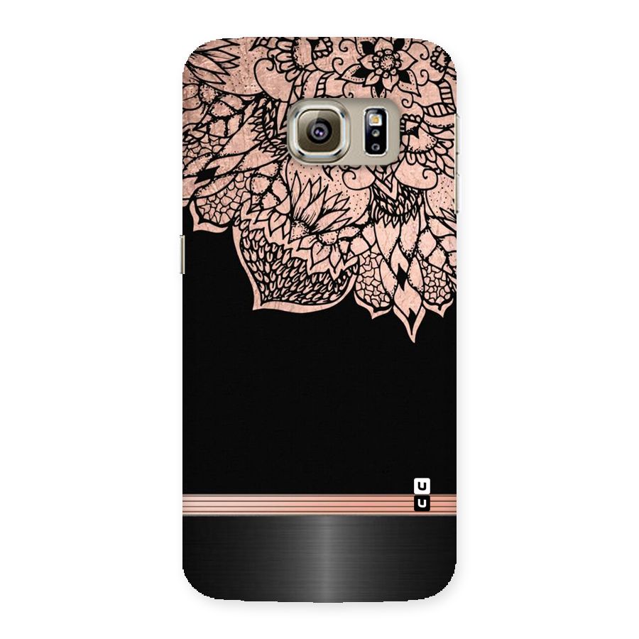 Classic Black Sleak Design Back Case for Samsung Galaxy S6 Edge