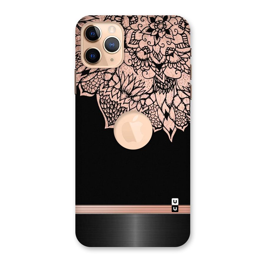 Classic Black Sleak Design Back Case for iPhone 11 Pro Max Logo Cut