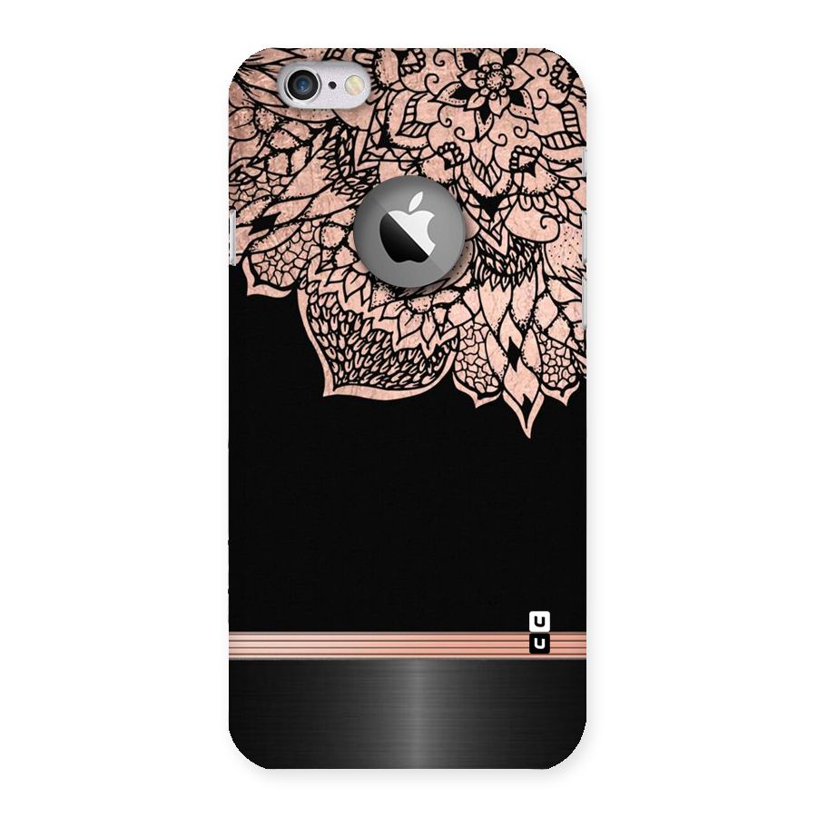 Classic Black Sleak Design Back Case for iPhone 6 Logo Cut