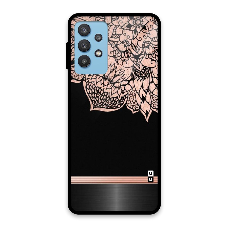 Classic Black Sleak Design Glass Back Case for Galaxy M32 5G