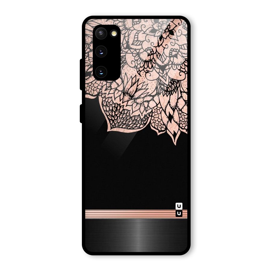 Classic Black Sleak Design Glass Back Case for Galaxy S20 FE