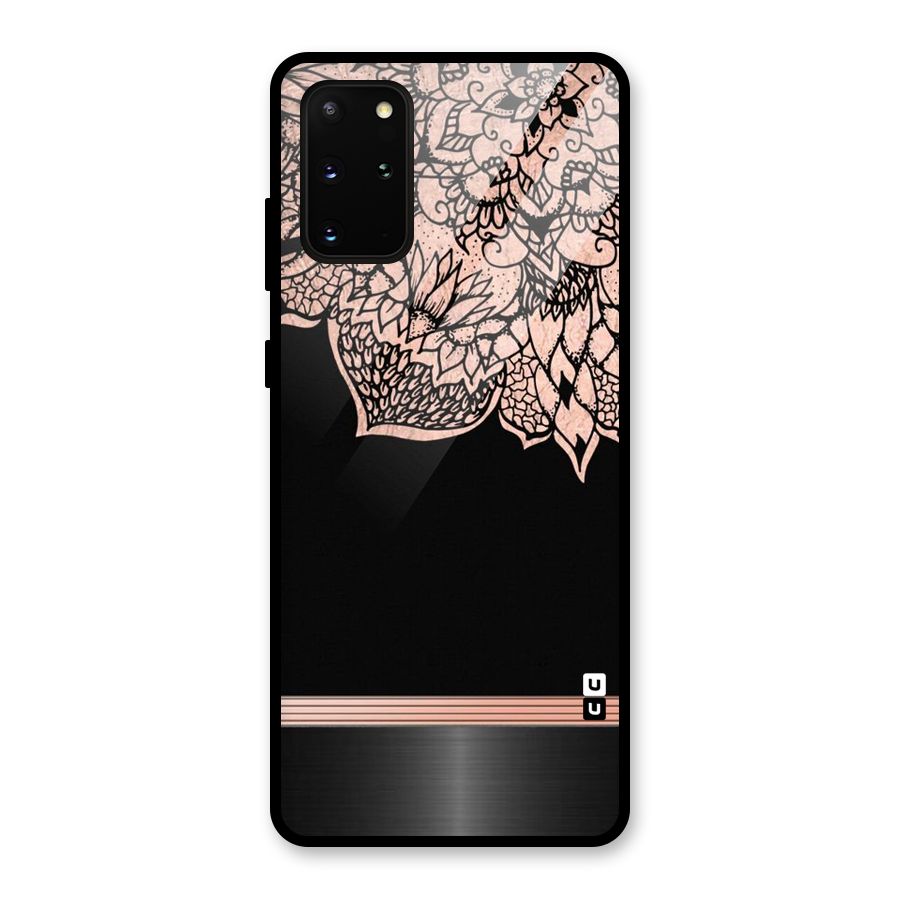 Classic Black Sleak Design Glass Back Case for Galaxy S20 Plus