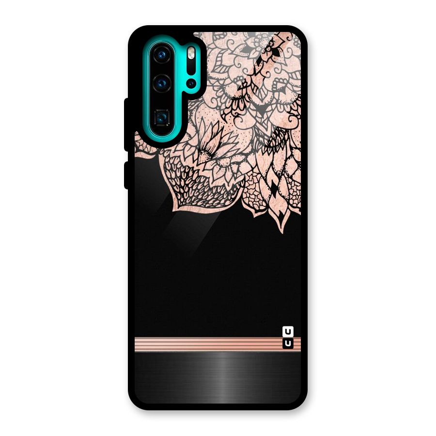 Classic Black Sleak Design Glass Back Case for Huawei P30 Pro