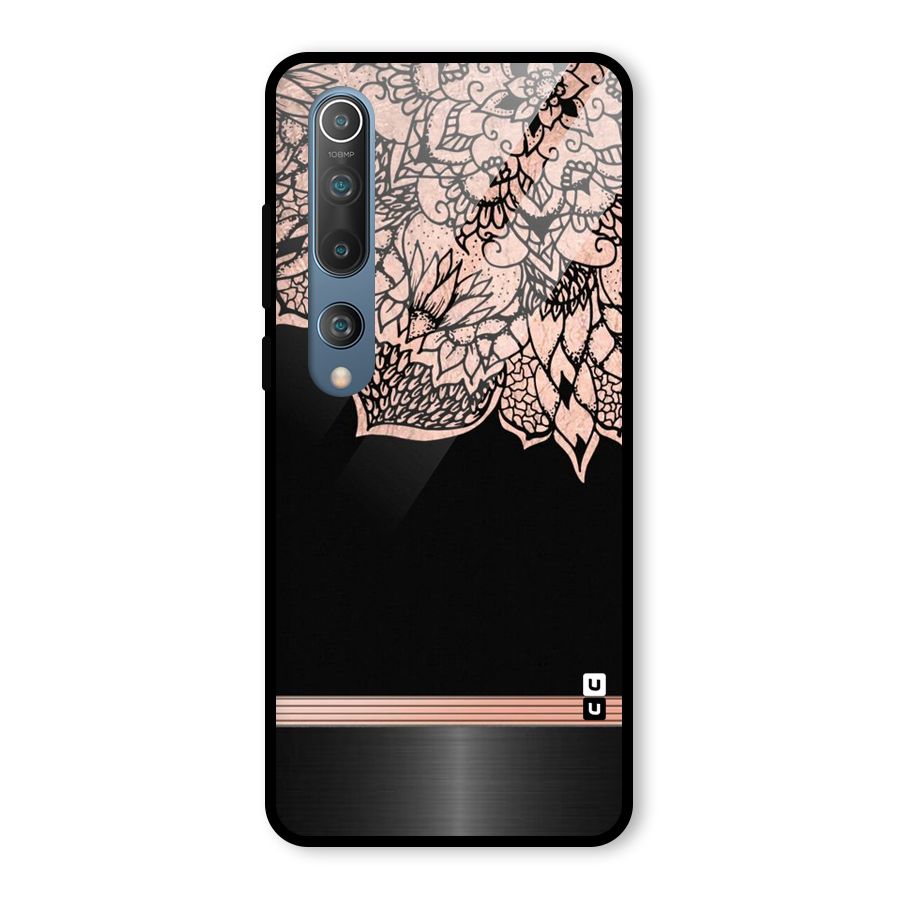 Classic Black Sleak Design Glass Back Case for Mi 10