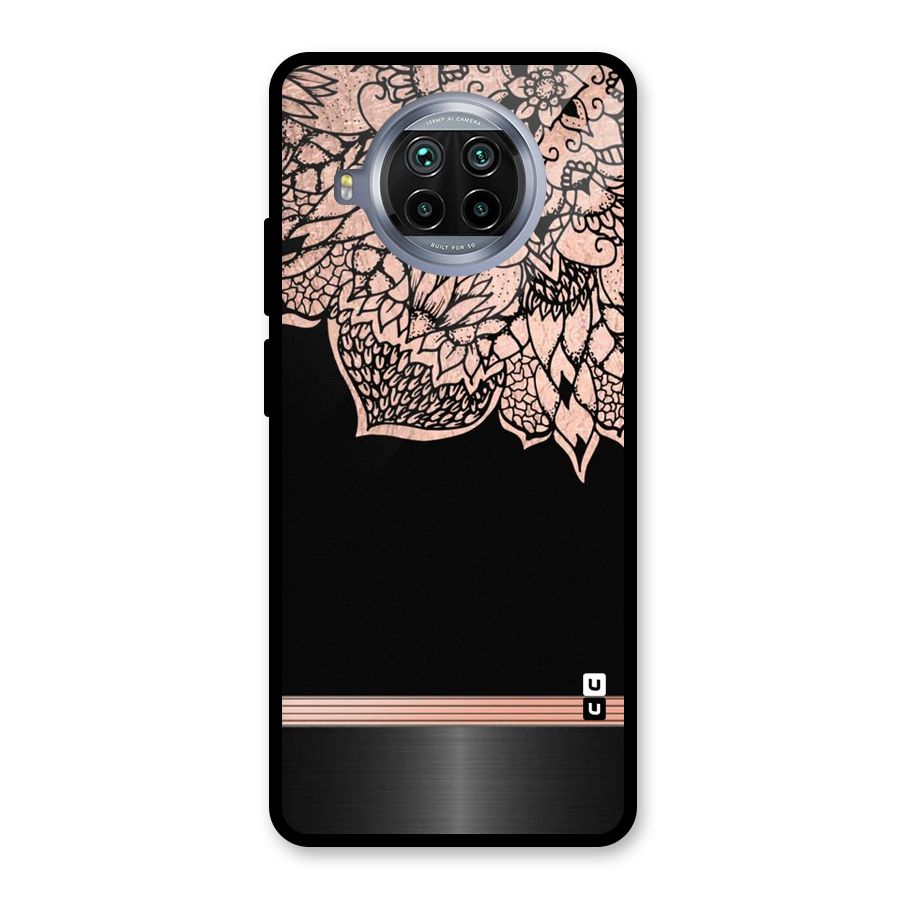 Classic Black Sleak Design Glass Back Case for Mi 10i