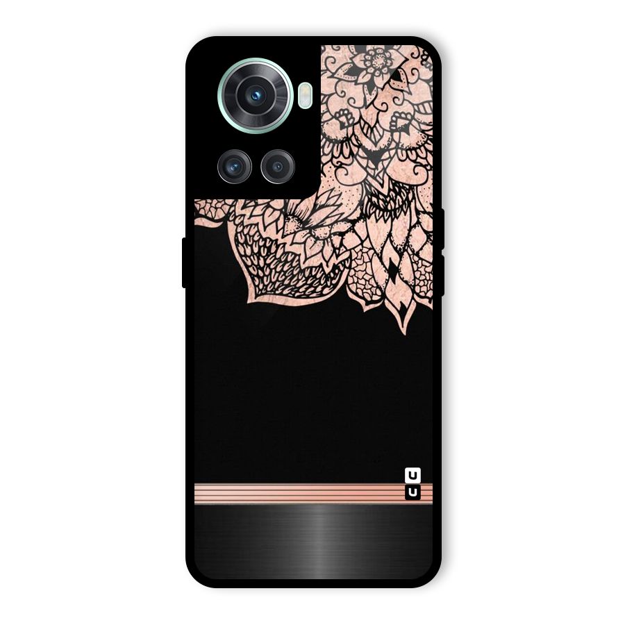 Classic Black Sleak Design Glass Back Case for OnePlus 10R