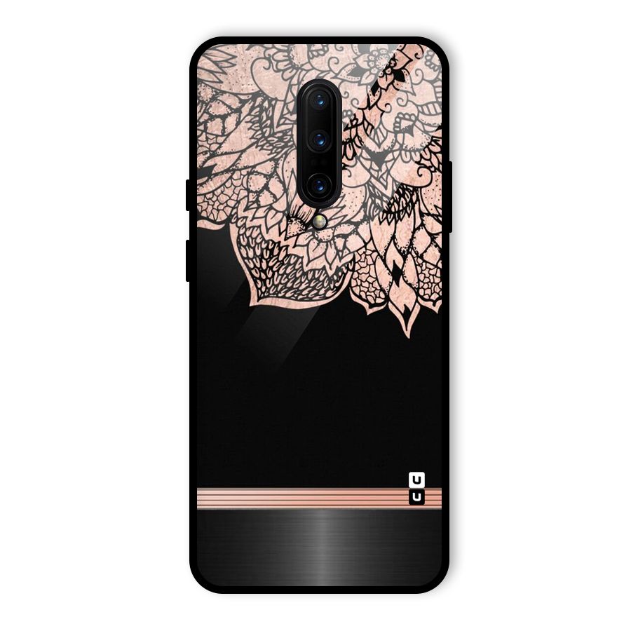 Classic Black Sleak Design Glass Back Case for OnePlus 7 Pro