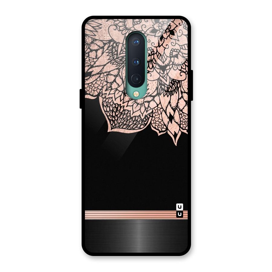Classic Black Sleak Design Glass Back Case for OnePlus 8
