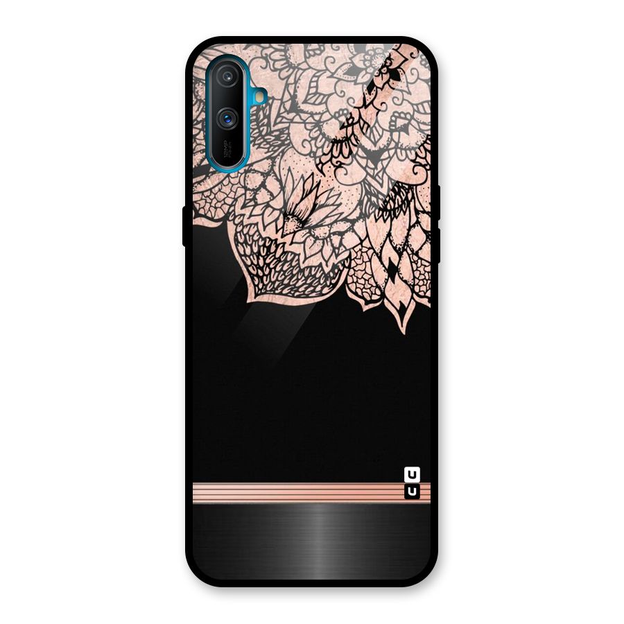 Classic Black Sleak Design Glass Back Case for Realme C3