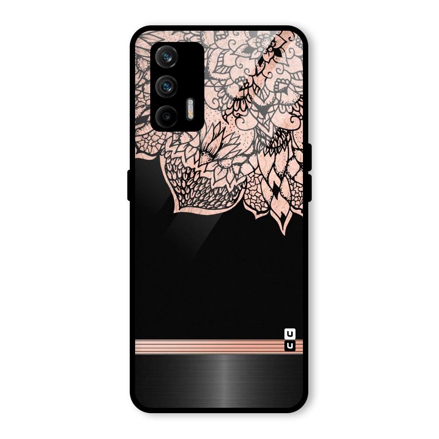 Classic Black Sleak Design Glass Back Case for Realme GT 5G