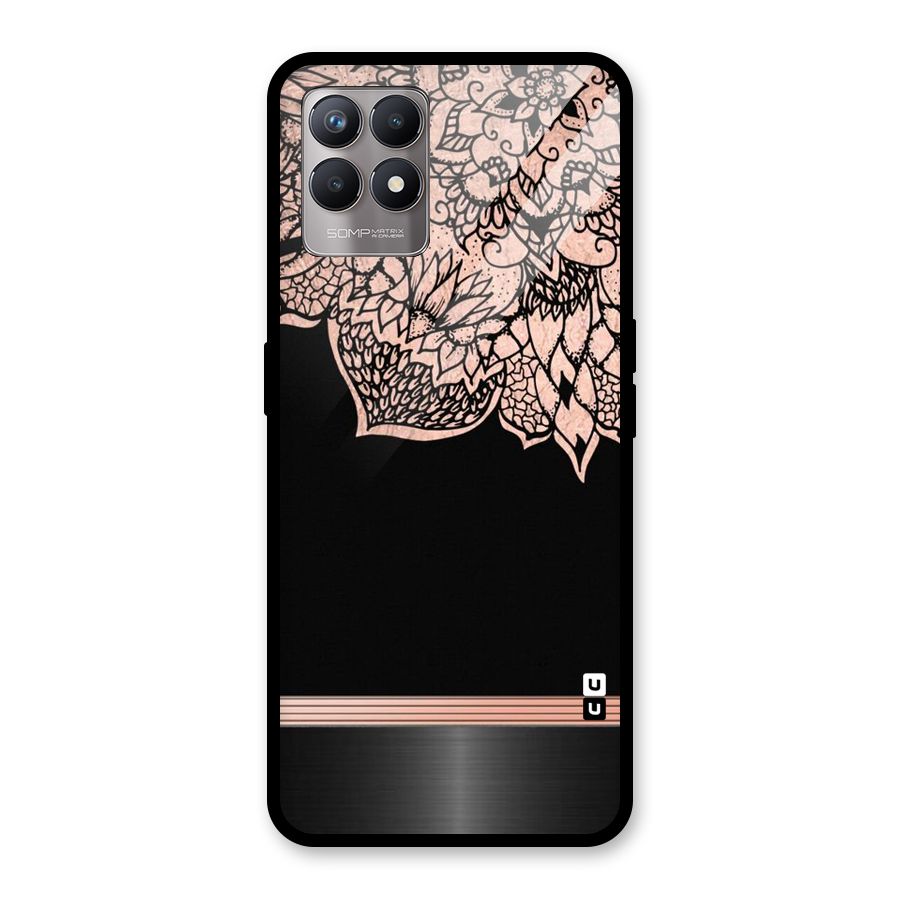 Classic Black Sleak Design Glass Back Case for Realme Narzo 50